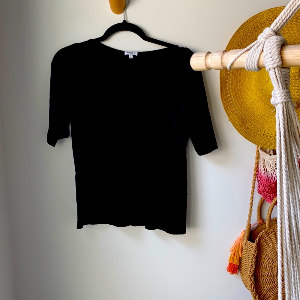 Black half sleeve shirt
